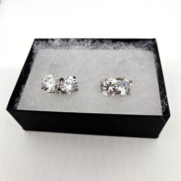 Cubic Zirconia Drop Earrings - Picture 3 of 9